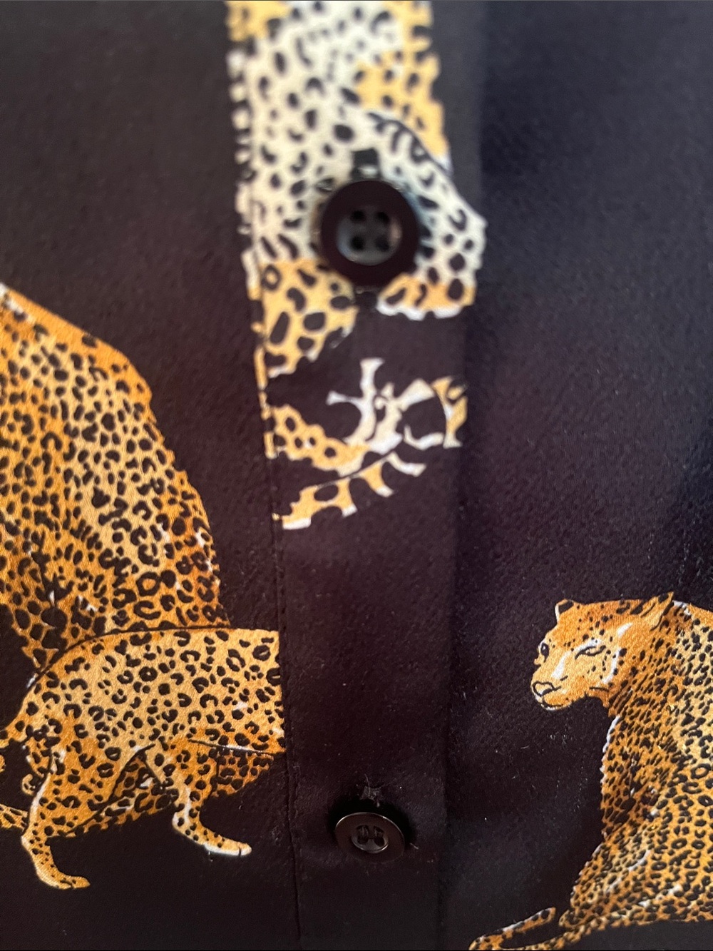 Mazik Leopard Button down Blouse - Picture 4 of 11